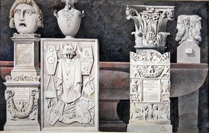 Frammenti di antiche sculture da Achille Francois Leclere