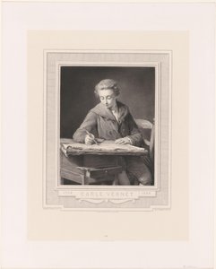 Ritratto di Carle Vernet da Achille Jacquet