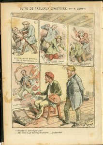 Illustrazione di Achille Lemot (1846-1909) in Le Pelerin, 20/05/06 - Serie di dipinti storici - Anarchismo, Radicalismo, Arte, Rivoluzione, Opportunismo, Insicurezza, Socialismo - Pittori artisti da Achille Lemot