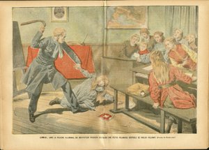 Illustrazione di Achille Lemot (1846-1909) in Le Pelerin, 02/12/06 - Insegnamento, Polonia, Pena - Insegnante da Achille Lemot