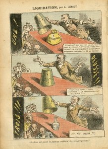 Illustrazione di Achille Lemot in Le Pelerin, 23/06/07 - Liquidazione - Gioco, Religione Fede, Argento, Cattolicesimo - Miliardo delle Congregazioni - Honneteau da Achille Lemot