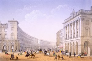 Il Quadrante e Regent Street, Londra da Achille Louis Martinet