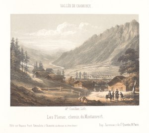 Vista sul passo del Col de Balme (serie: Ricordo di Chamonix-Mont-Blanc)