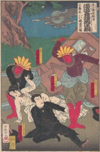 Spettacolo Kabuki con Indiani Rossi e Attori Kabuki