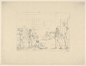 Acquisto di un sostituto nel Nord durante la guerra da Confederate War Etchings da Adalbert John Volck
