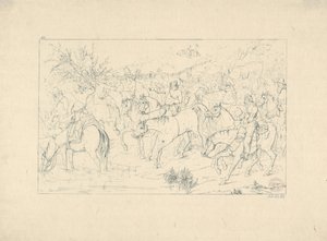Il ritorno del generale Stuart dalla Pennsylvania dalle Incisioni della Guerra Confederata, 1861-63