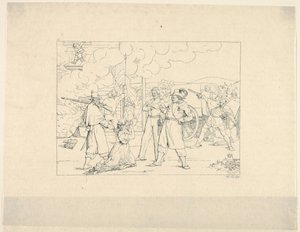Uomini valorosi che combattono con Siegel da Confederate War Etchings, 1861-63