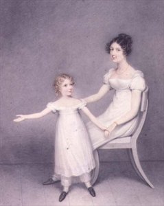 Lady Louth, Figlia del 13° Barone Dunsany, con sua Figlia