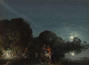 La fuga in Egitto da Adam Elsheimer