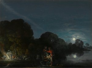 La fuga in Egitto da Adam Elsheimer
