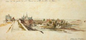 Veduta della Porta Saint-Pierre a Lille