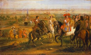 Cattura di Lille da parte di Luigi XIV, 28 agosto da Adam Frans van der Meulen