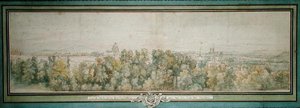 Veduta di Parigi dal laboratorio dei Gobelins