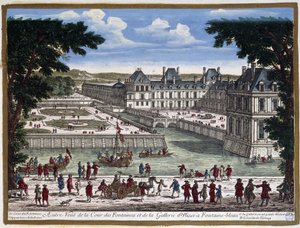 Castello di Fontainebleau - incisione di Perelle