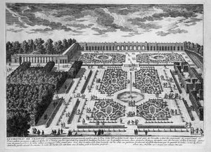 Le Chateau de Trianon, Giardini del Petit Trianon al Palazzo reale di Versailles da Adam Perelle