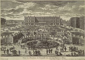 Veduta di Versailles, facciata del giardino da Adam Perelle