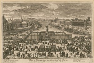 Veduta del Pont Neuf a Parigi da Adam Perelle