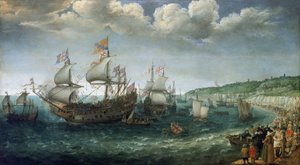 Imbarco di Federico I di Wittelsbach, elettore del Palatinato, sulla nave 
