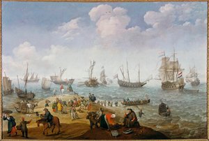 Scena di pesca da Adam Willaerts