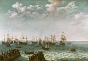 Partenza di una flotta da guerra
