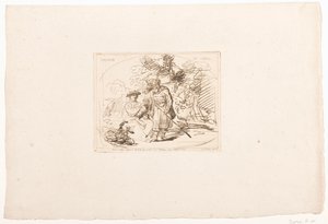 Giuda dà a Tamar il suo anello da Adam von Bartsch
