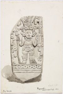 Una statua in pietra da Papantla da Adela Breton