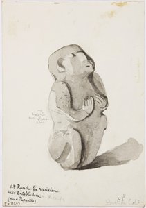 Una statua in pietra da Papantla da Adela Breton