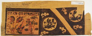 Disegno da un vaso del Belize (ex Honduras Britannico), Yucatan da Adela Breton