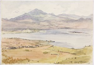 Grande pietra scolpita caduta a terra da Zinapecuaro, Michoacan, Messico da Adela Breton