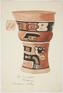 Vaso da Tiahuanaco (Tiwanaku), Bolivia