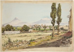 Vulcani Popocatépetl e Iztaccíhuatl, Puebla, Messico da Adela Breton