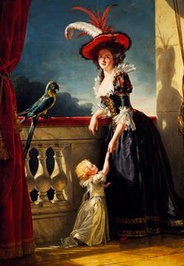 Ritratto di Adelaide de Bourbon, di Adelaide Labille-Guiard da Adelaide Labille Guiard