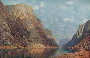 Sogne Fiord, Norvegia, fine XIX secolo, 1914