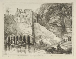 Vista dei Resti delle Terme di Nerone da Differentes vues dessinées d