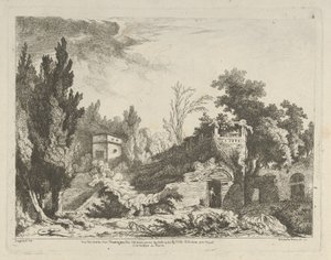 Vue des restes d