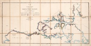 Carta che mostra il Passaggio a Nord-Ovest scoperto dal Capitano R. Le M. McClure, HMS 