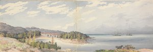 Hogland, 24 agosto 1855, Finlandia da Admiral Sir Edward Gennys Fanshawe