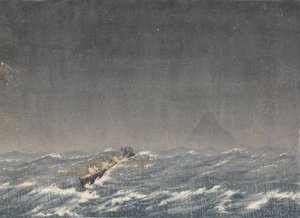 Ancoraggio esterno in una burrasca, Mazatlan [Messico], 22 agosto 1850, 8.am. ... "Domanda, qual è la strada per la nave?