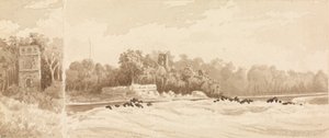 Torre in rovina sul sito della vecchia città di Panama, distrutta da Morgan il Bucaniere nel 1670, marzo 1850 da Admiral Sir Edward Gennys Fanshawe