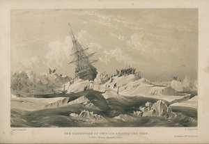 La rottura del ghiaccio intorno alla nave da Admiral William Henry Smyth