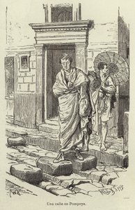 Una strada a Pompei
