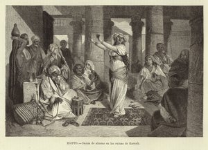 Egitto - Ballo tra le rovine di Karnak da Adolf Closs