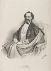 Ritratto del violinista e compositore Heinrich Proch da Adolf Dauthage