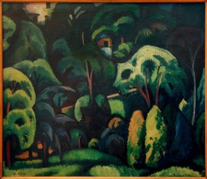 A.Erbslöh, Grande parco a Calenberg / Dipinto, 1912