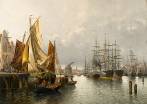 Nel porto di Le Havre da Adolf Kaufmann