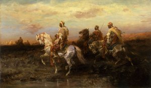 Cavalieri arabi da Adolf Schreyer