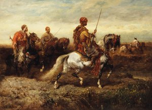 Cavalieri arabi da Adolf Schreyer