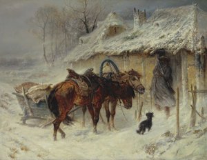 Alla ricerca di contrabbandieri, c.1867 da Adolf Schreyer
