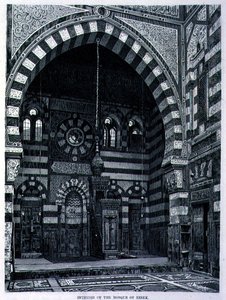 Interno della moschea di Ezbek da Adolf Seel