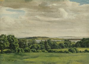 Paesaggio in Holstein, 1827 da Adolf Vollmer